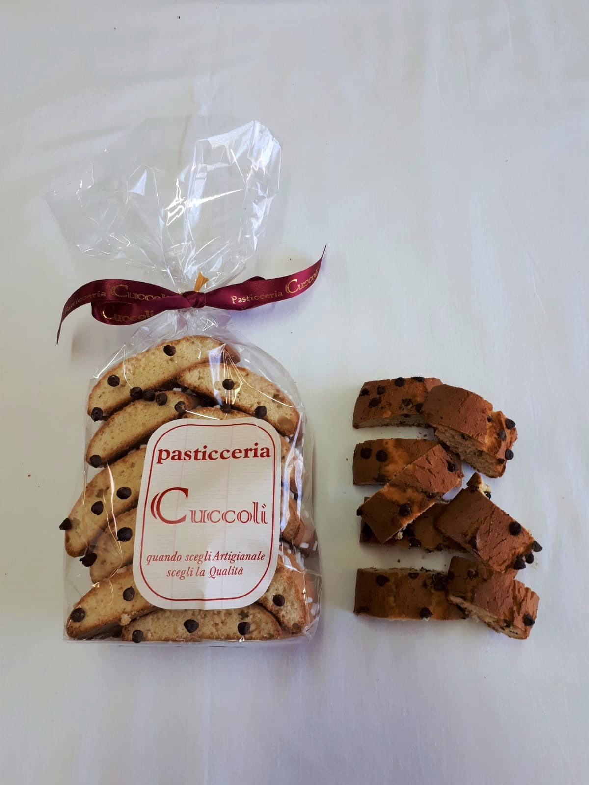 Biscotti a taglio al cioccolato - Pasticceria Cuccoli